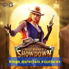 bingo materiais escolares